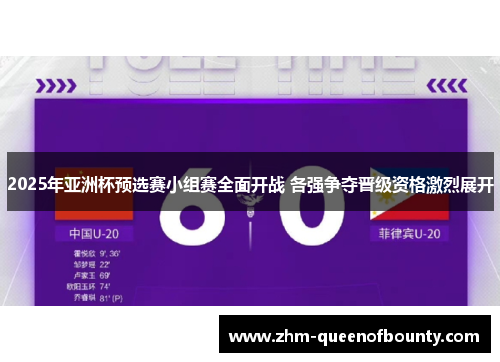 2025年亚洲杯预选赛小组赛全面开战 各强争夺晋级资格激烈展开 2025年亚洲杯预选赛小组赛全面开战 各强争夺晋级资格激烈展开